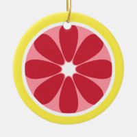 Grapefruit Slice Ornament