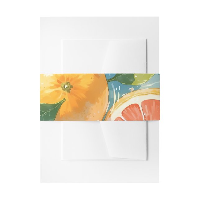 Grapefruit Splash Einladungsbanderole (Vorderseite Beispiel)