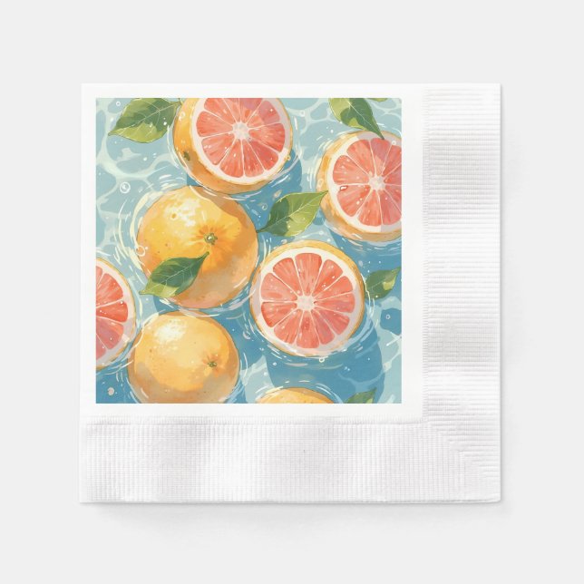 Grapefruit Splash Serviette (Vorderseite)