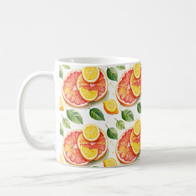 Grapefruit und Lemons Summer Vibes Kaffeetasse (Links)