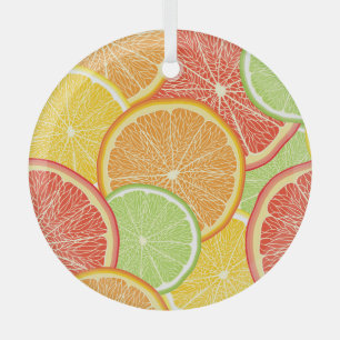 Grapefruit und orange abstrakter Hintergrund. Ornament Aus Glas