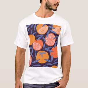 Grapefruit Vintag, tropisches Fruchtmuster. T-Shirt