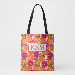 Grapefruitfarbenmonogramm