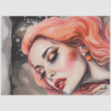 Grapefruitgoddess Pink Hair Decoupage