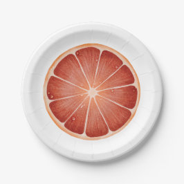 Grapefruitpapierplatte Pappteller