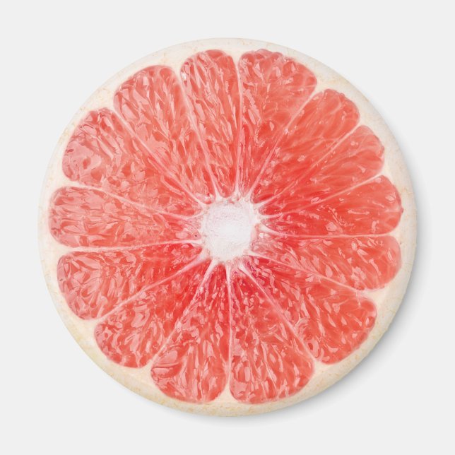 Grapefruitscheibe Magnet (Vorne)