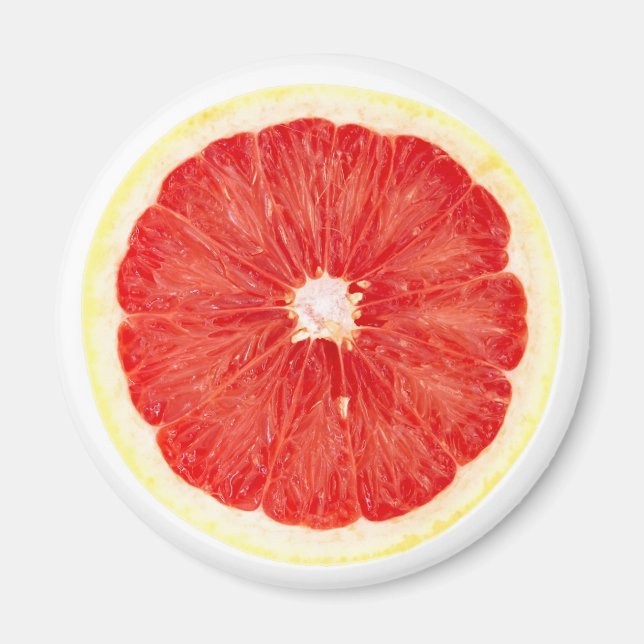 Grapefruitscheibe Magnet (Vorne)