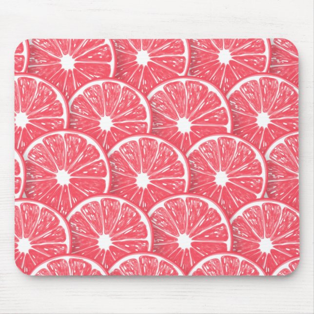 Grapefruitscheiben Mousepad (Vorne)