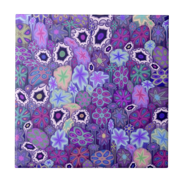 Grapeness Millefiori Fliese (Vorderseite)