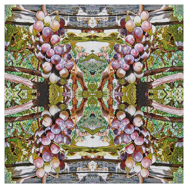 Grapes.Fruit vitrage. Stoff (Muster)