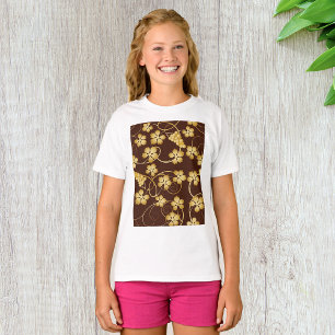 Grapevine Background Girls T - Shirt