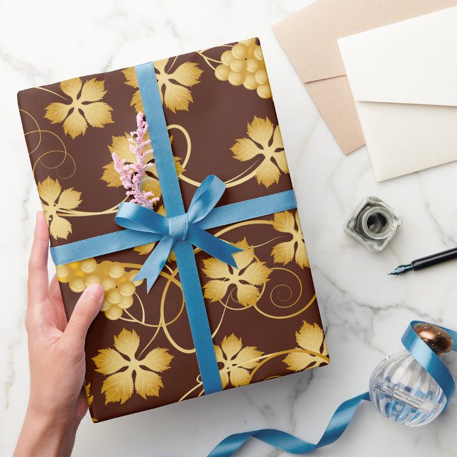 Grapevine Background Wrapping Paper Geschenkpapier (Von Creator hochgeladen)