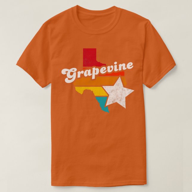 Grapevine Texas Vintag Distressed Souvenir 2 T-Shirt (Design vorne)