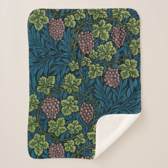 Grapevine (von William Morris) Sherpadecke (Vorderseite)
