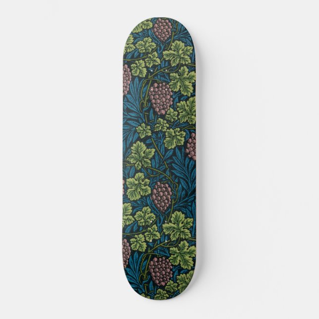 Grapevine (von William Morris) Skateboard (Vorderseite)