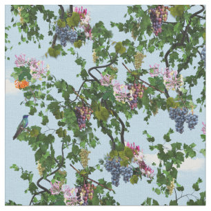 Grapevines mit duftenden Honigsaugen Stoff