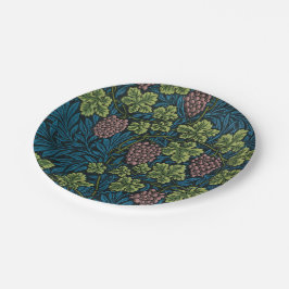 Grapevines with clusters of pink grapes Pappteller