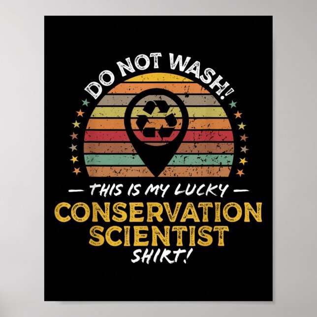Graph des Zitats von Funny Conservation Scientists Poster (Vorne)