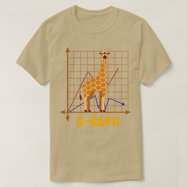 GRaph Funny Giraffe Kunst, Dichtung und Musik T-Shirt (Design vorne)
