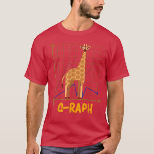 GRaph Funny Giraffe Kunst, Dichtung und Musik T-Shirt