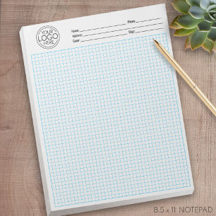 Graph Grid 5 Quadrate - Granitfarbe und -größe Notizblock