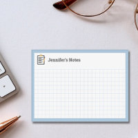 Graph Grid mit Zwischenablage und Pen Blue