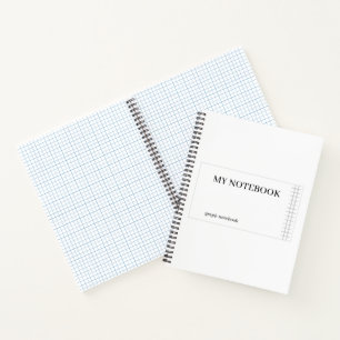 Graph Paper Notebook - White Notizbuch