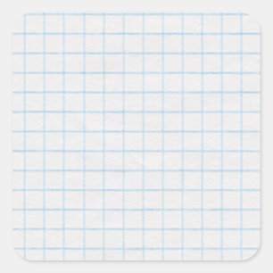 Graph Paper Quadratischer Aufkleber