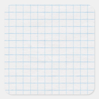 Graph Paper Quadratischer Aufkleber