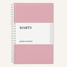 Graph Pink Notebook mit Monogramm Notizbuch