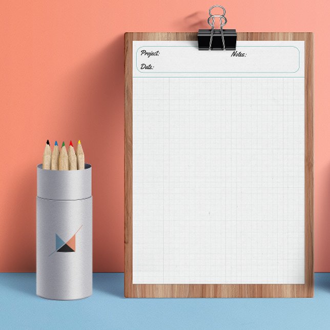 Graph Sheets Grid Paper 6 mm Blau Notizblock (Engineering Graph Sheets Grid Paper 6mm Blue Notepad)