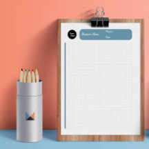 Graph Sheets Grid Paper 8 mm Blau