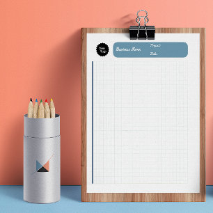 Graph Sheets Grid Paper 8 mm Blau Notizblock