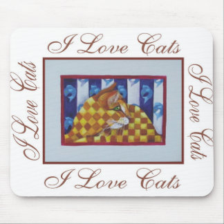 Graphic2i Liebekatzen Mousepad