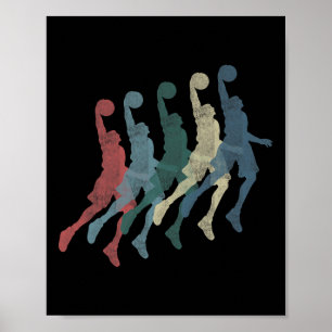 Graphic 365 Basketball Sport Vintage Retro Geschen Poster