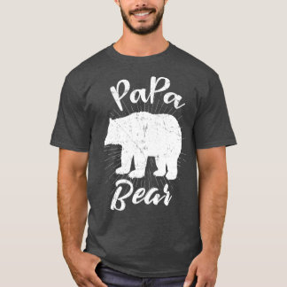 Graphic 365 Papa Bear T-Shirt Great Vathers Day Gi