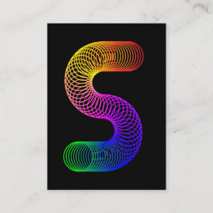 Graphic Art Letter S Visitenkarte