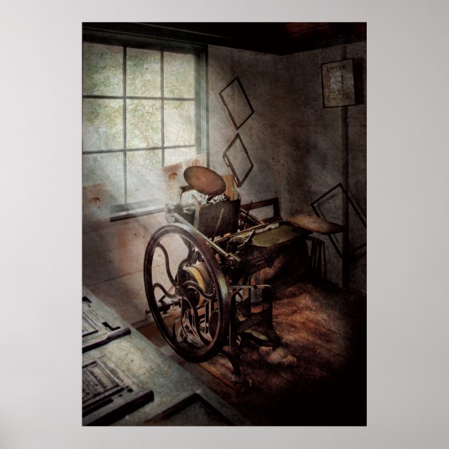 Graphic Artist - Die bescheidene Druckmaschine Poster (Vorne)