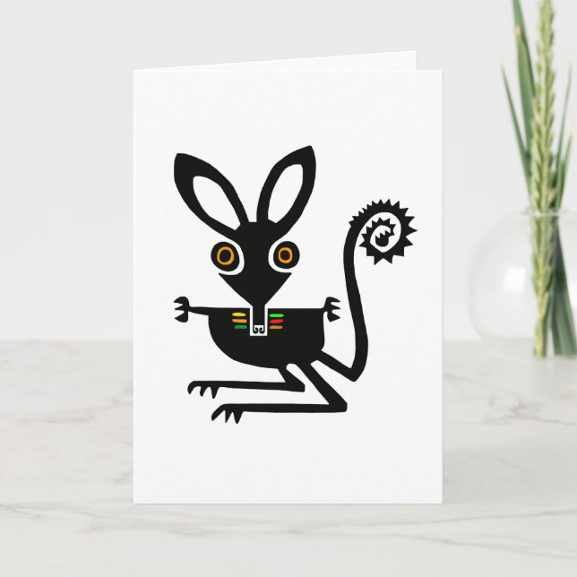 Graphic BILBY - gefährdetes Aussie-Tier - Karte (Vorderseite)