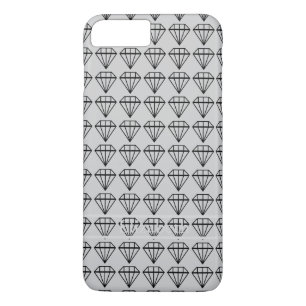 Graphic Black Diamond Initial Personalisiert Silve Case-Mate iPhone Hülle