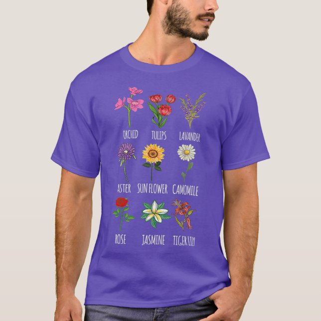 Graphic Botanical Florist T-Shirt (Vorderseite)