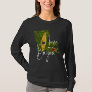 Graphic Cajun Vintag Styles Bayou Liebe Black Hist T-Shirt