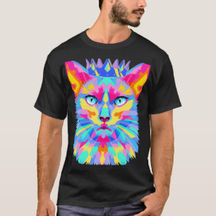 Graphic cat Retro für Katzenliebhaber T-Shirt
