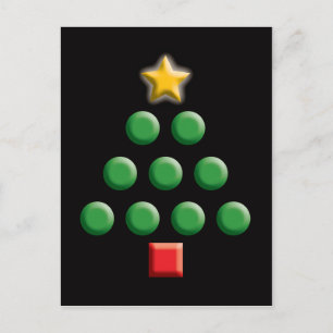 Graphic Christmas Tree Feiertagspostkarte