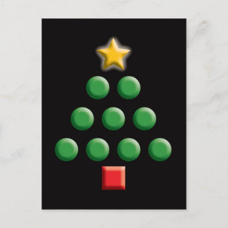 Graphic Christmas Tree Feiertagspostkarte