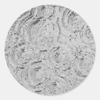 Graphic Circles - SILVER Runder Aufkleber