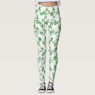 Graphic Floral nahtlos transparentes Muster Leggings