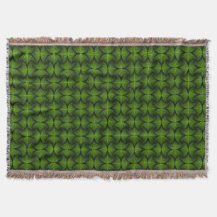 Graphic Geometric 3D Scallop Fan Green Decke