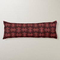 Graphic Geometric 3D Scallop Fan Red