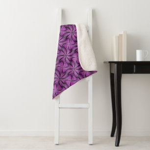 Graphic Geometric 3D Spiral Drehung Pink Sherpadecke